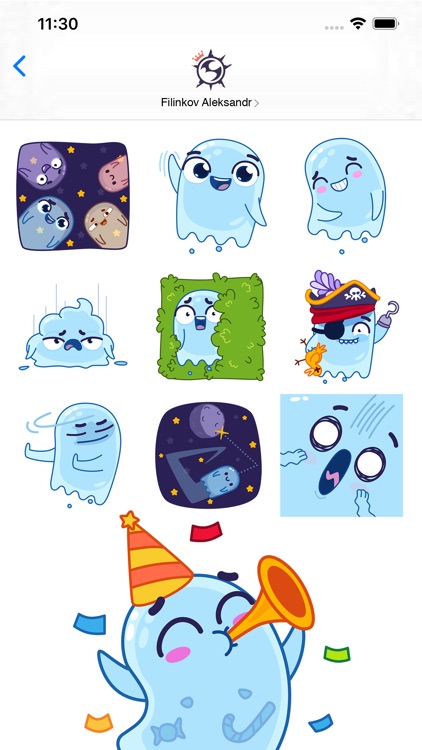 Ghostie stickers