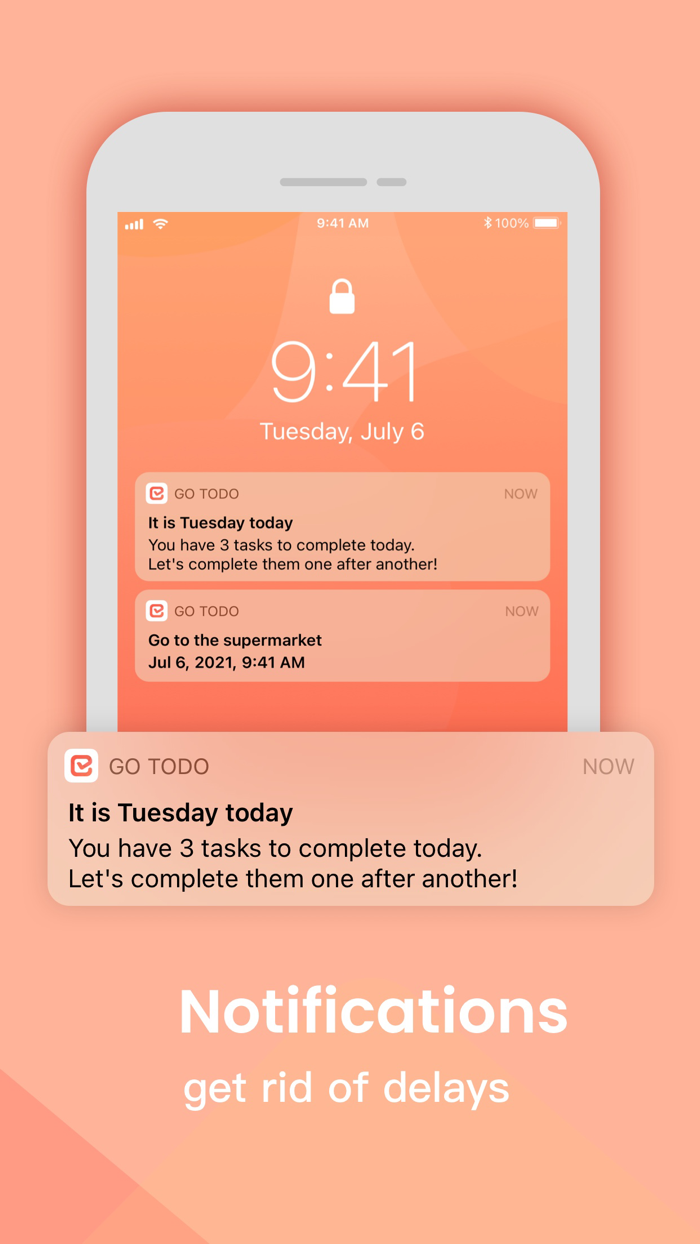 Go Todo - Task List  reminder
