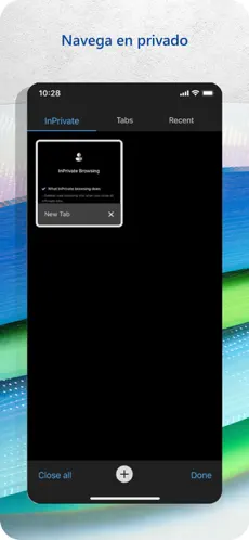 Tangkapan Layar 5 Microsoft Edge: Navegador web iphone