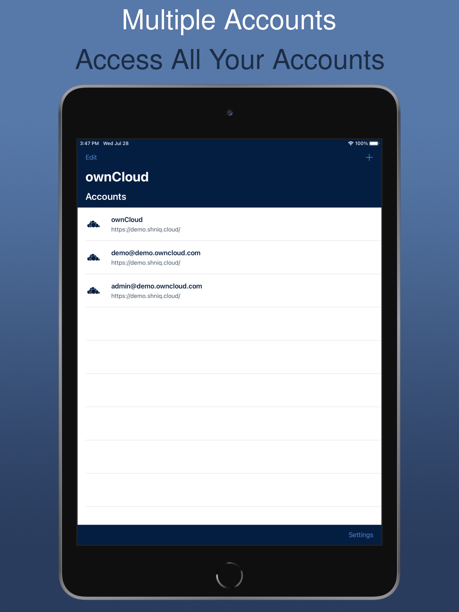 ownCloud EMM screenshot 2