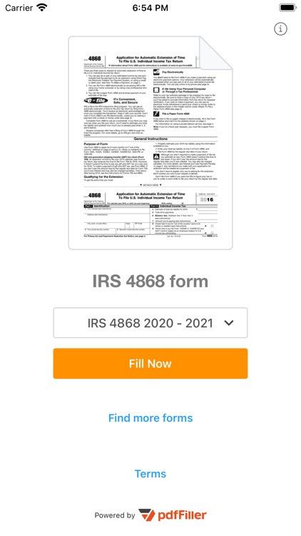 4868 Form