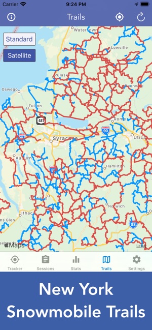 Nys Interactive Snowmobile Map Snowmobile Trails - New York On The App Store
