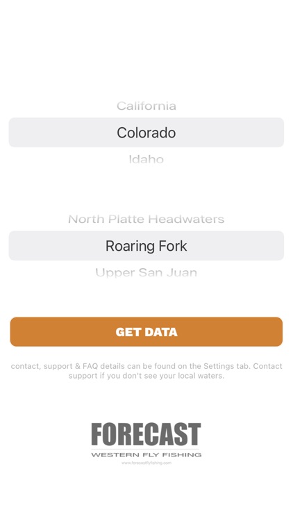 Forecast Fishing & Water Data