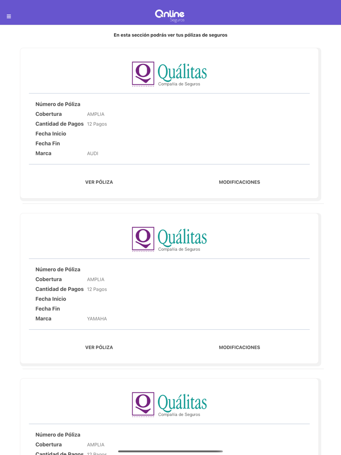 Online Seguros - Móvil