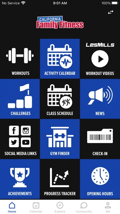 California Family Fitness App