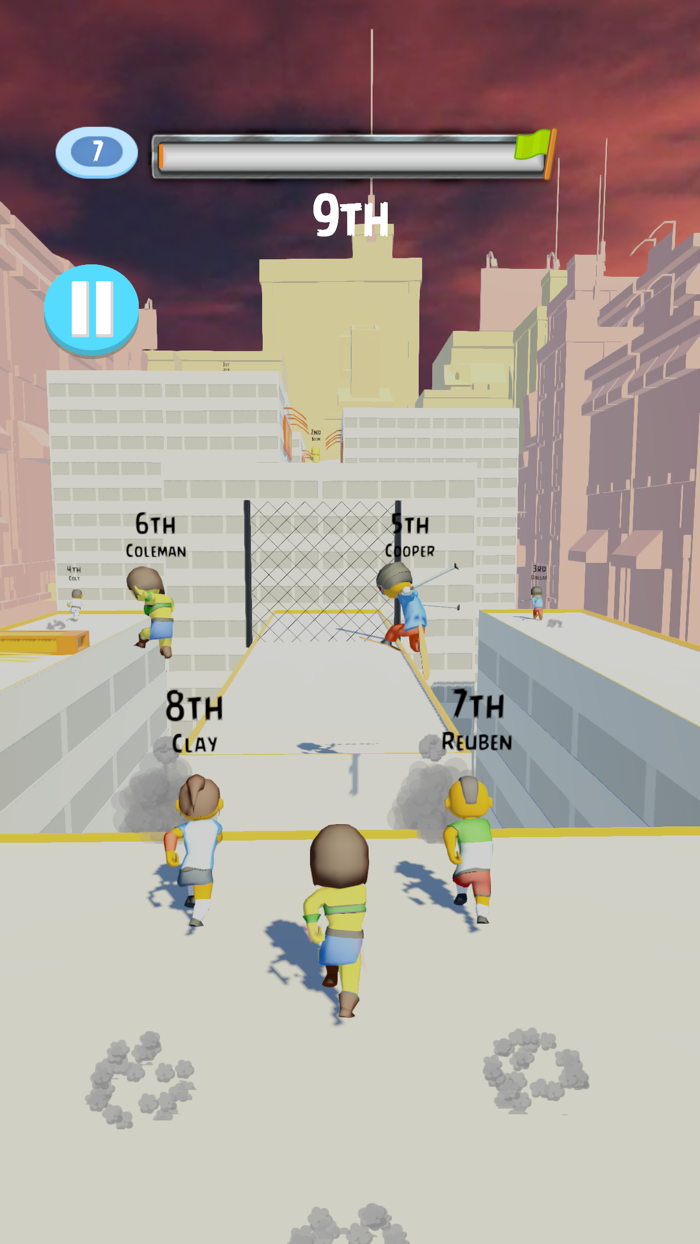 Rooftop Freestyle Parkour Race