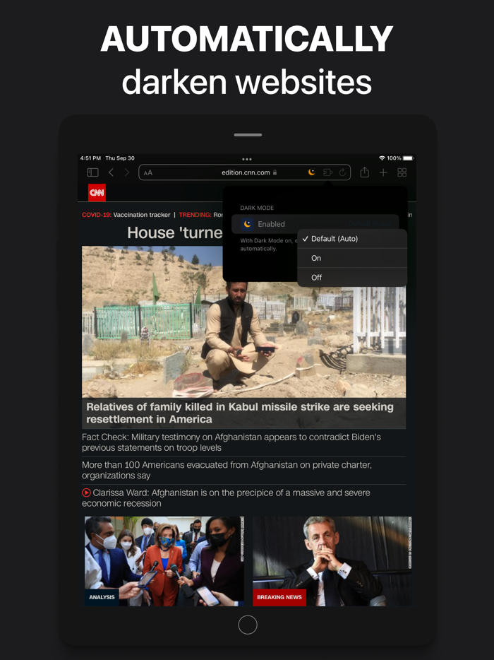 LightOff Dark Mode for Safari