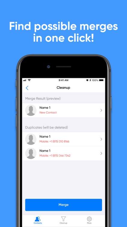 Contacts Duplicate Cleaner