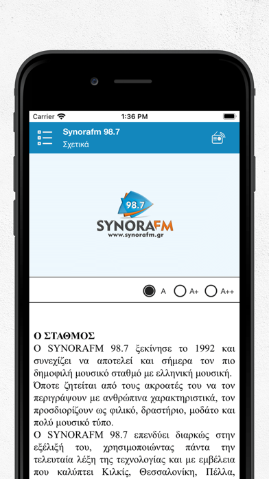 How to cancel & delete Synorafm 98.7 from iphone & ipad 4