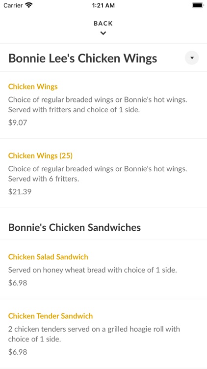 Bonnie Lee's Fried Chicken