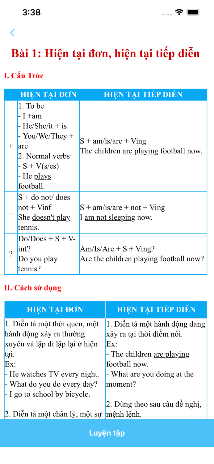 Học ngữ pháp tiếng anh 123