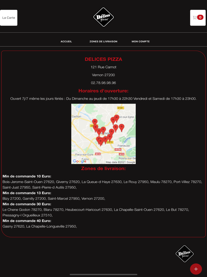 DELICES PIZZA Vernon