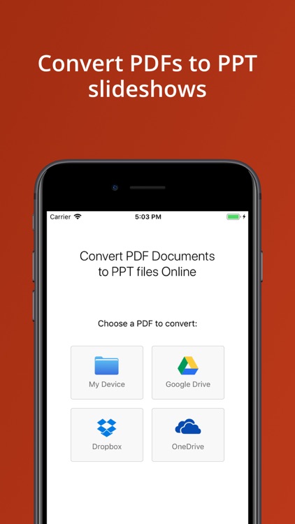 Alto app: PDF to PPT converter