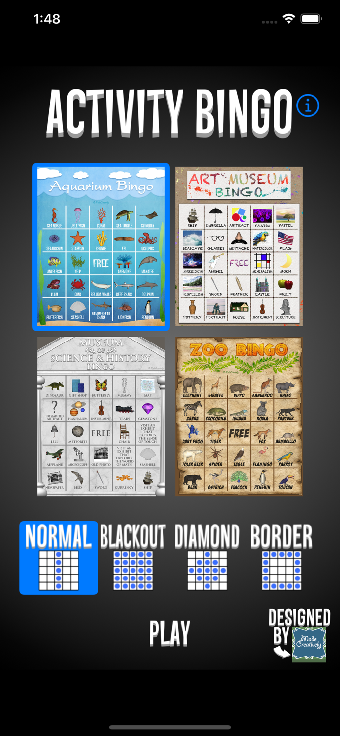 Activity Bingo Field Trip