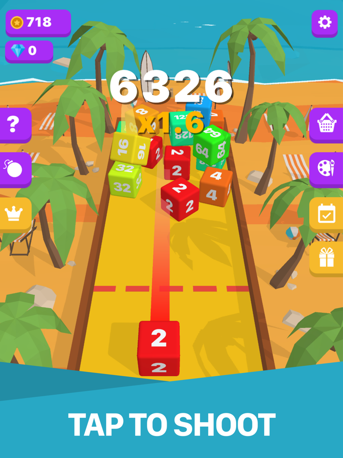 Cube Merge 2048 Challenge