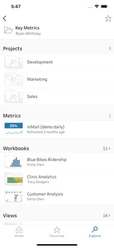 Screenshot 5 Tableau Mobile - Workspace ONE iphone