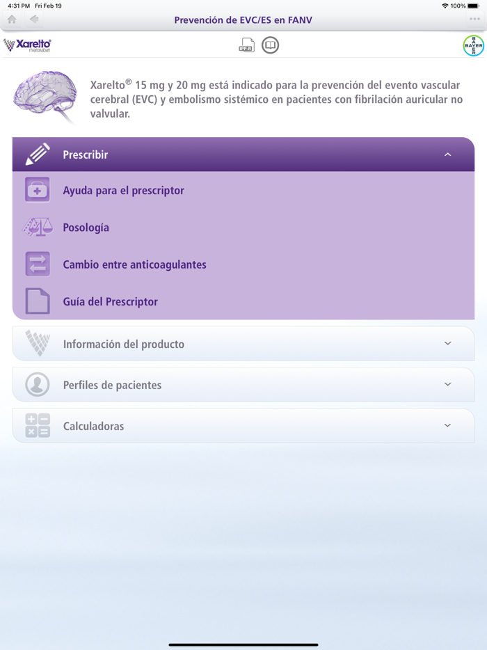 Xarelto Uso Responsable