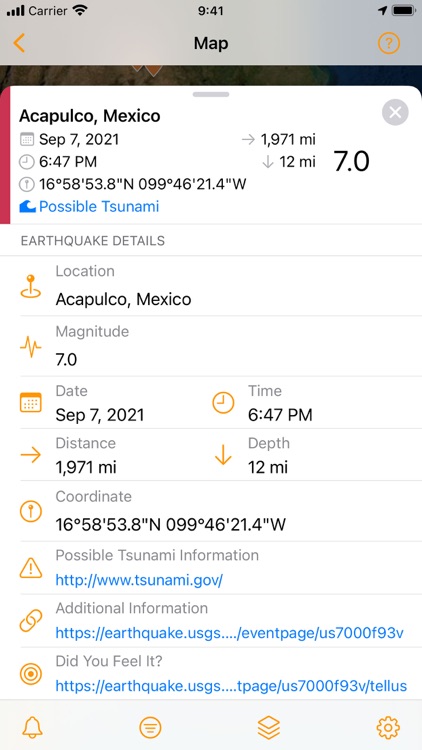 QuakeFeed Earthquake Alerts