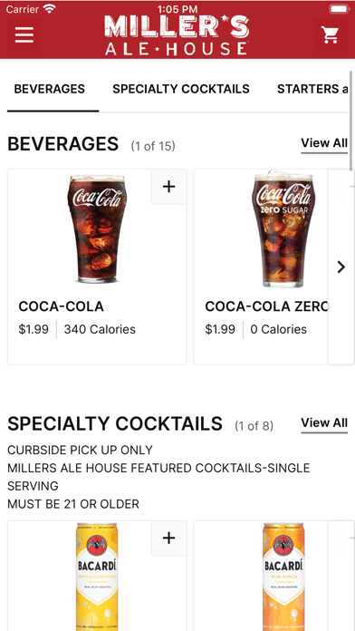 Miller's Ale House Ordering screenshot 4