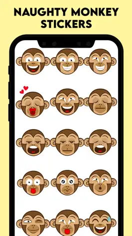 Game screenshot Naughty Monkey Stickers! apk