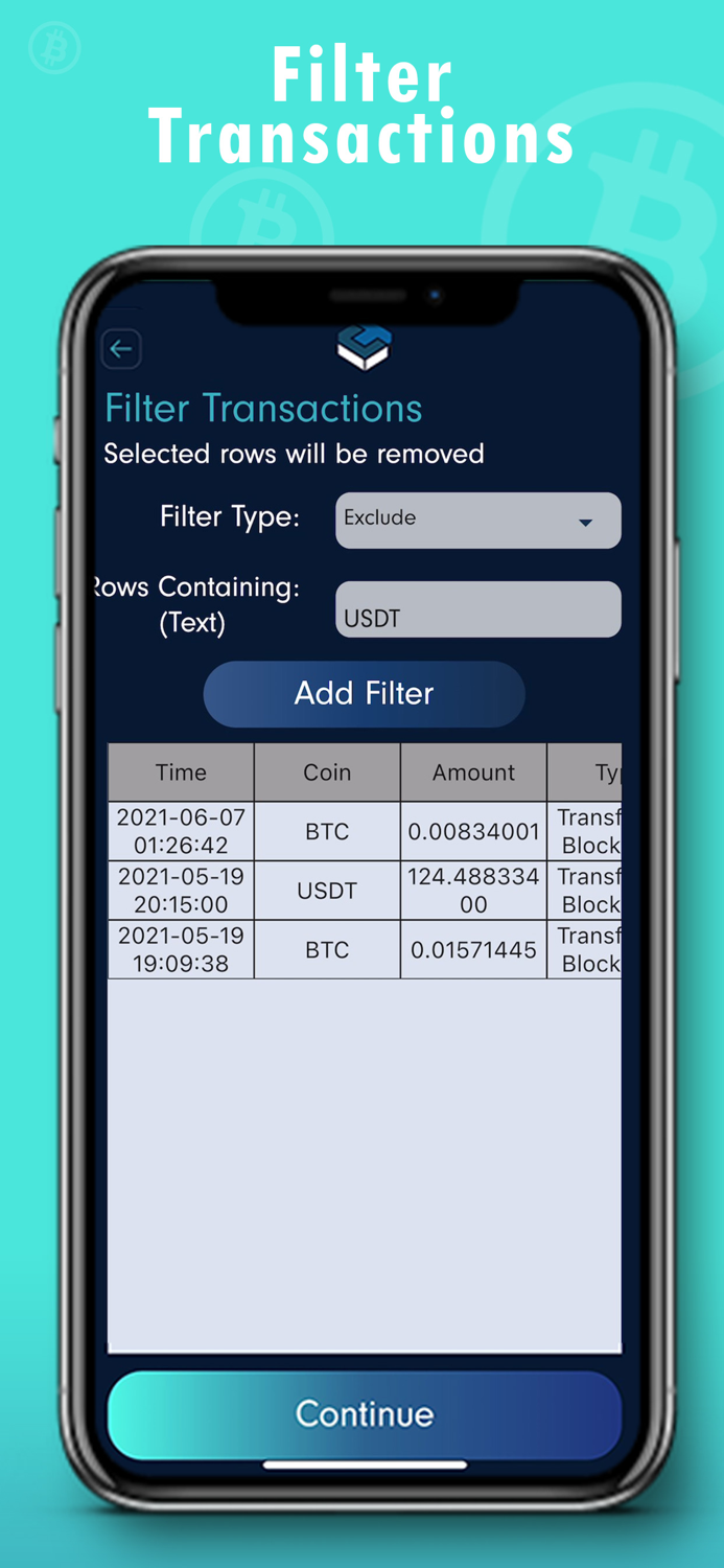Crypto Transaction Log
