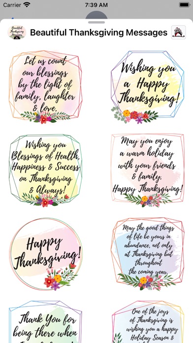 Thanksgiving Messages screenshot 2