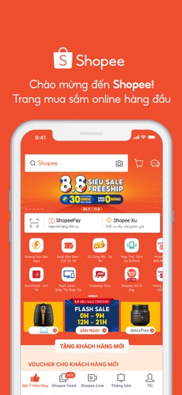 Shopee 8.8 Siêu Sale Freeship app screenshot