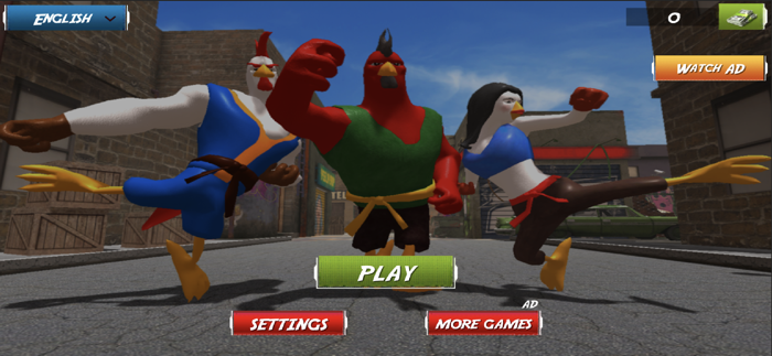 Angry Rooster Kung Fu Fighting