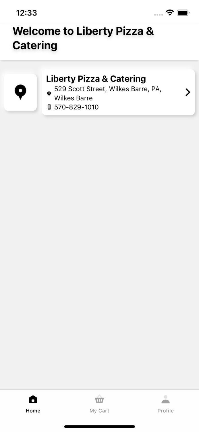 Liberty Pizza  Catering