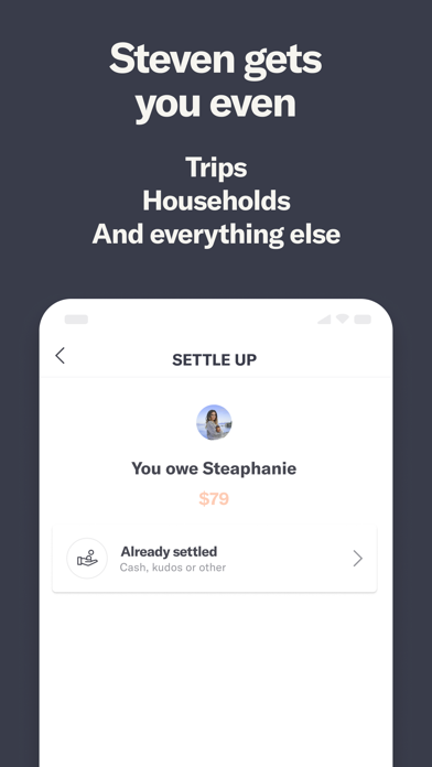 Steven – Be even with friends Screenshot on iOS