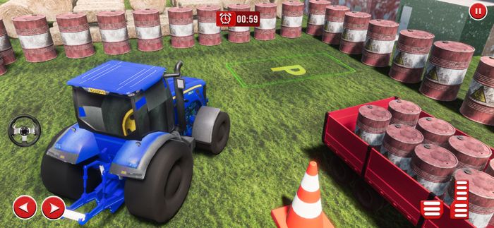Cargo Tractor Farming Games 3d