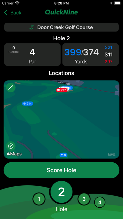 QuickNine Golf Scorecard screenshot 2