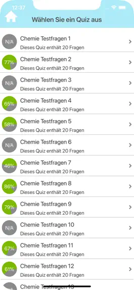 Game screenshot Der Chemie Testfragen apk