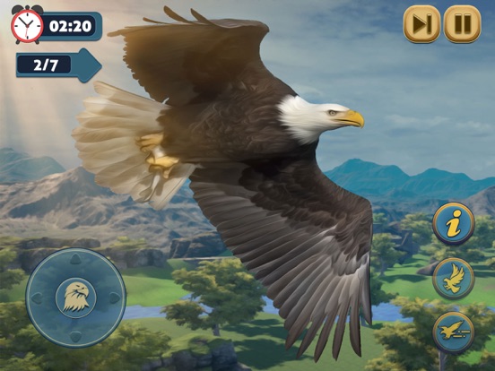 Eagle Bird Wild Life Sim Games screenshot 2