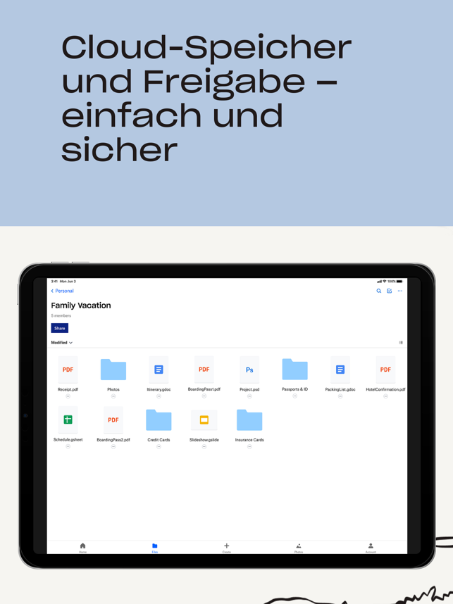 ‎Dropbox: Datei-Speicherplatz Screenshot
