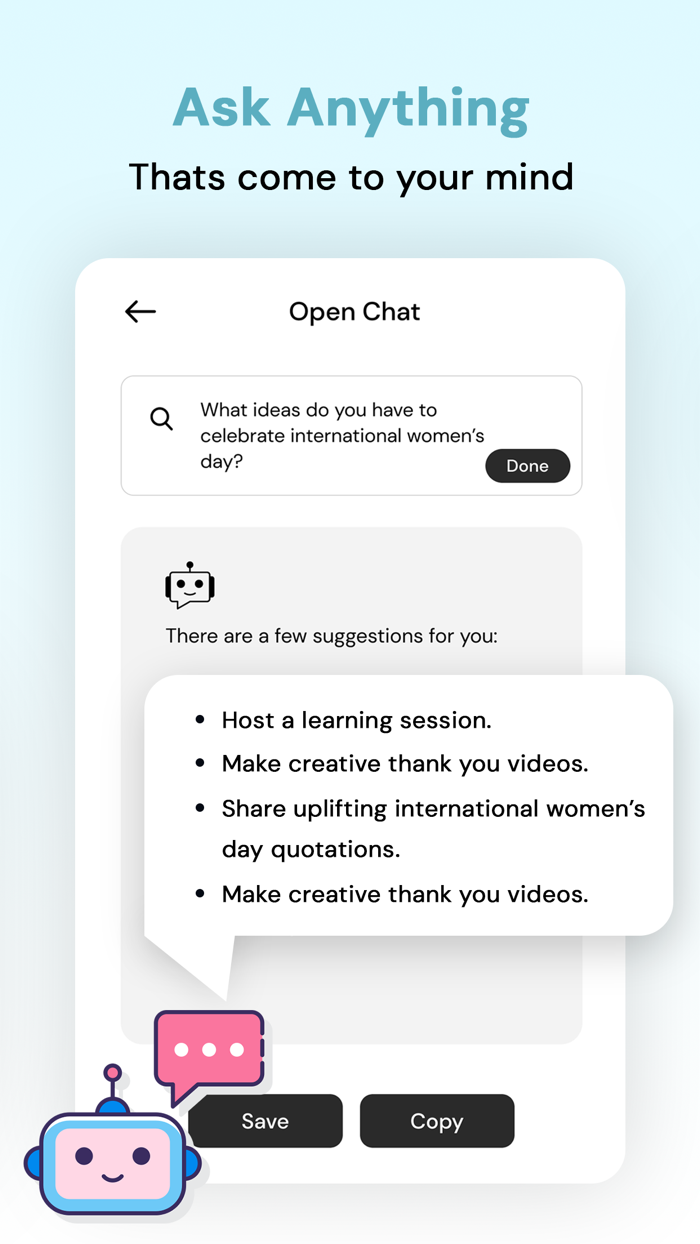 ChatBot AI  Chat Writing Bot
