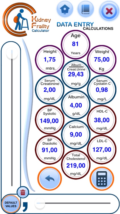 Kidney Frailty Calculator