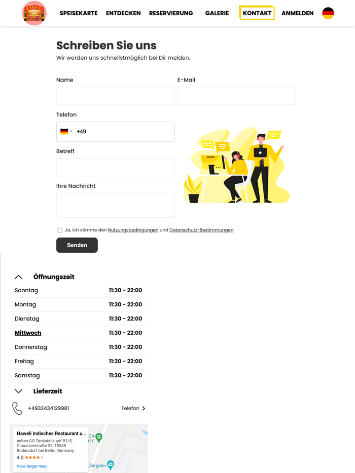 Restaurant Haweli Rüdersdorf