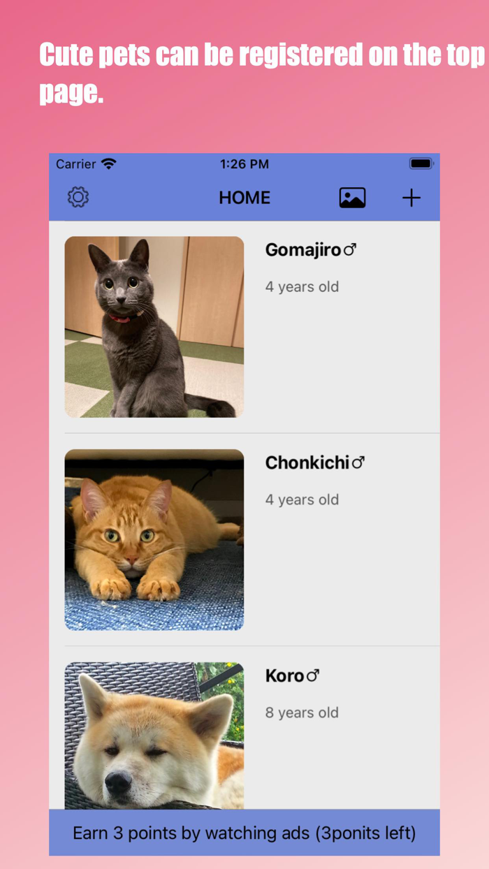Pet Care  Diary app for pets