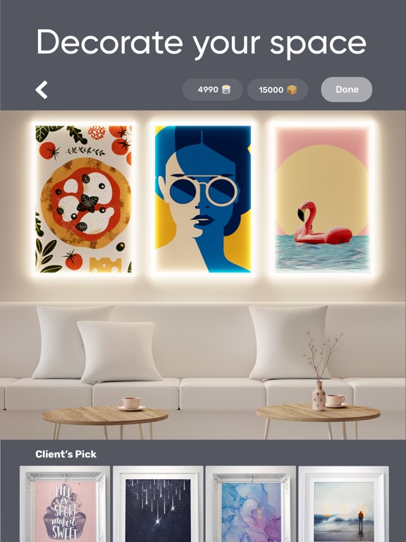 Redecor Home Design Game App voor iPhone, iPad en iPod touch