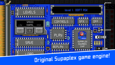 Screenshot from Supaplex SQUARES
