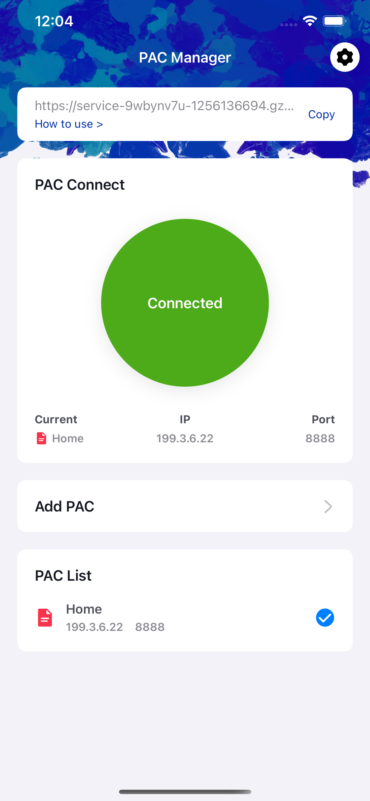 PAC Manager screenshot 1
