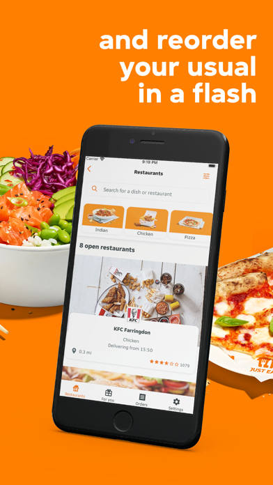 Just Eat - Food Delivery iphone captures décran
