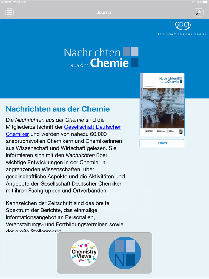 Nachrichten aus der Chemie