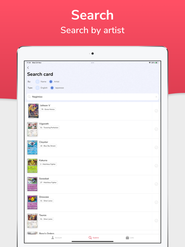 TCG Companion Card Tracker