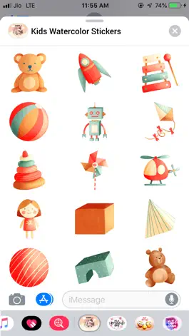 Game screenshot Kids Watercolor Stickers apk