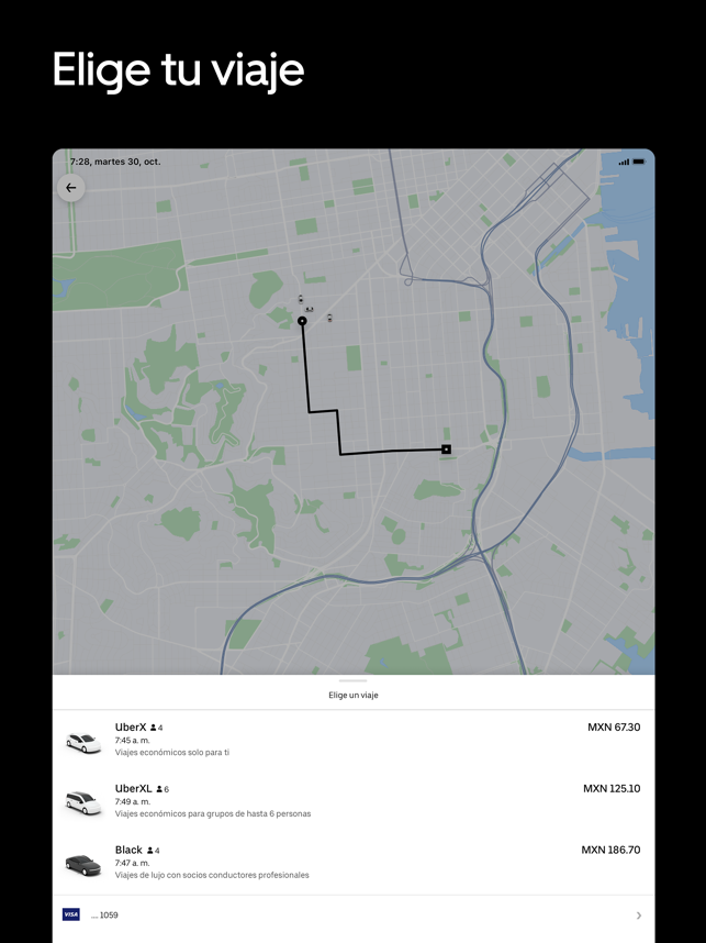 ‎Uber: Viajes económicos Screenshot