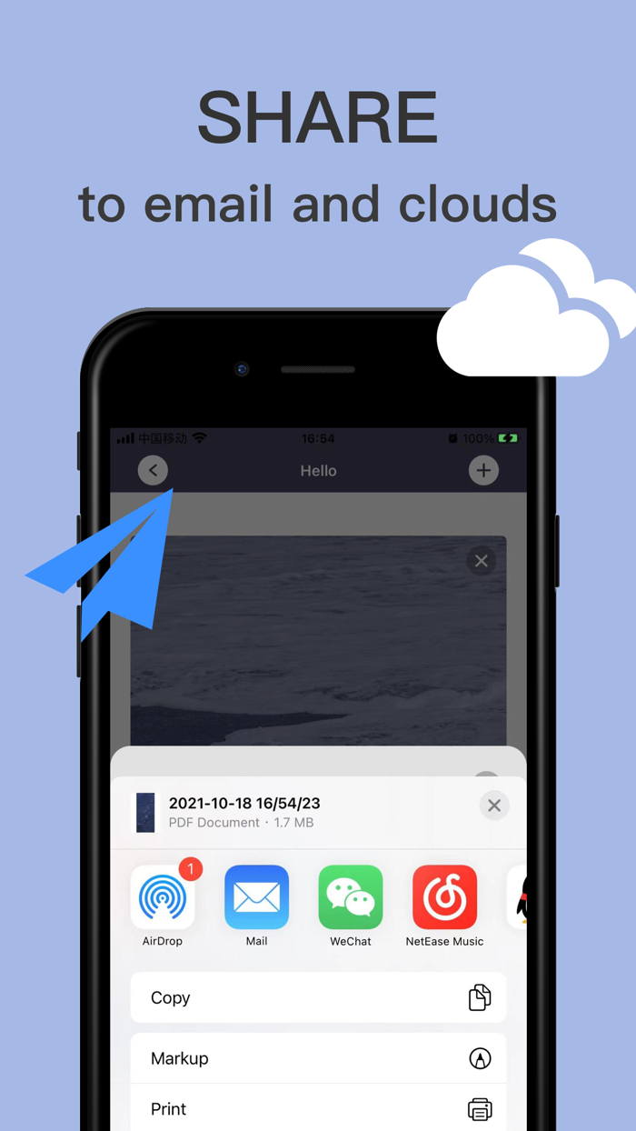 Scanner app-Scan file to PDF