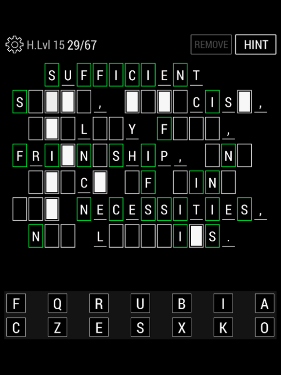 Cryptogram Cryptoquote Puzzle screenshot 2