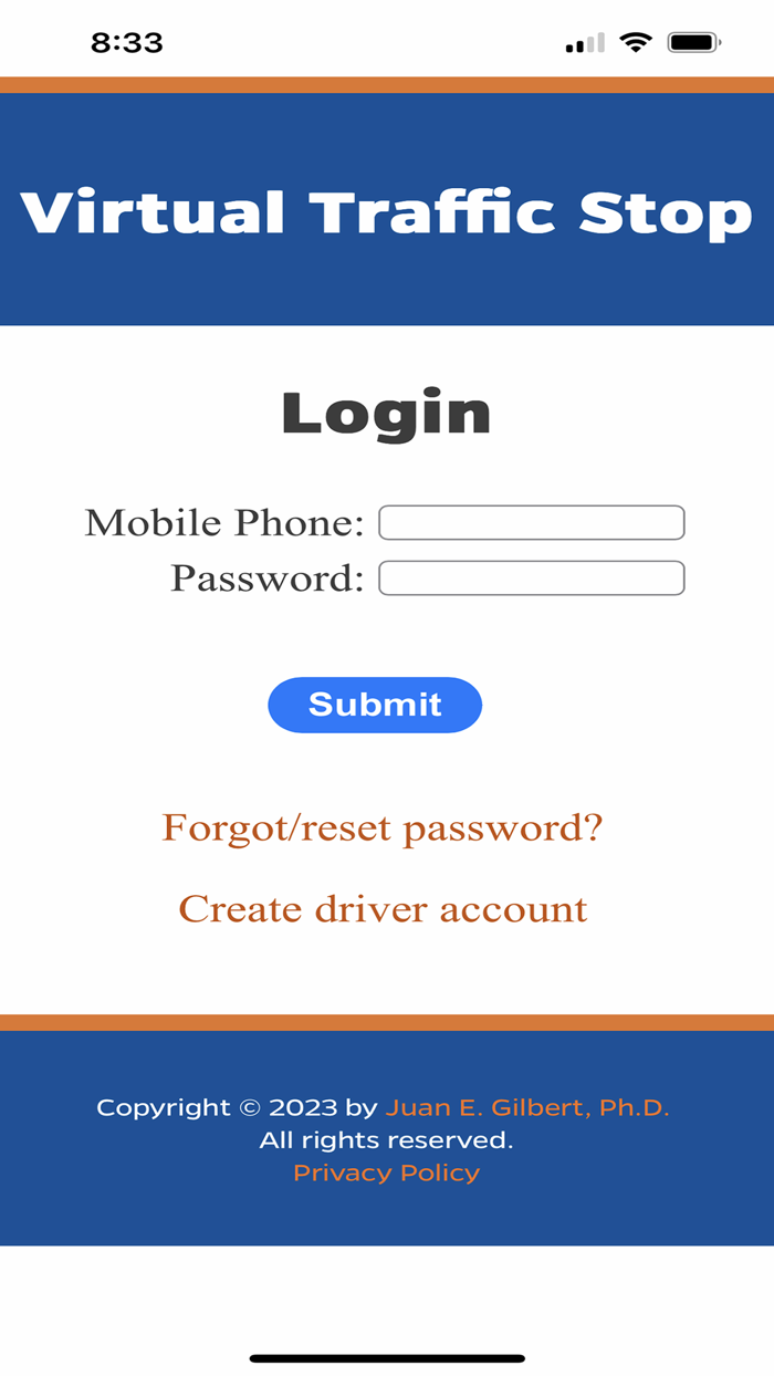 Virtual Traffic Stop